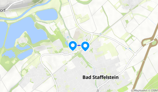 Kartenausschnitt Obermain Therme Bad Staffelstein